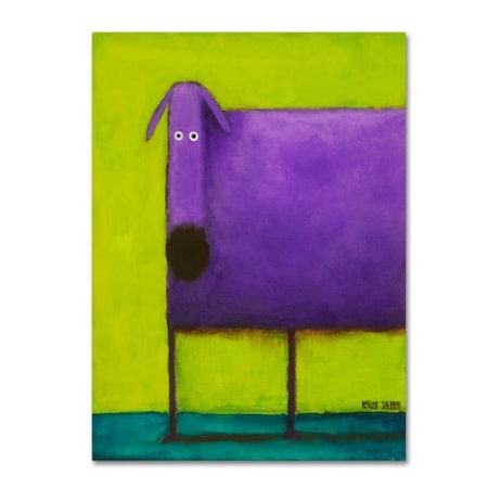 Daniel Patrick Kessler 'Purple Dog I' Canvas Art,35x47